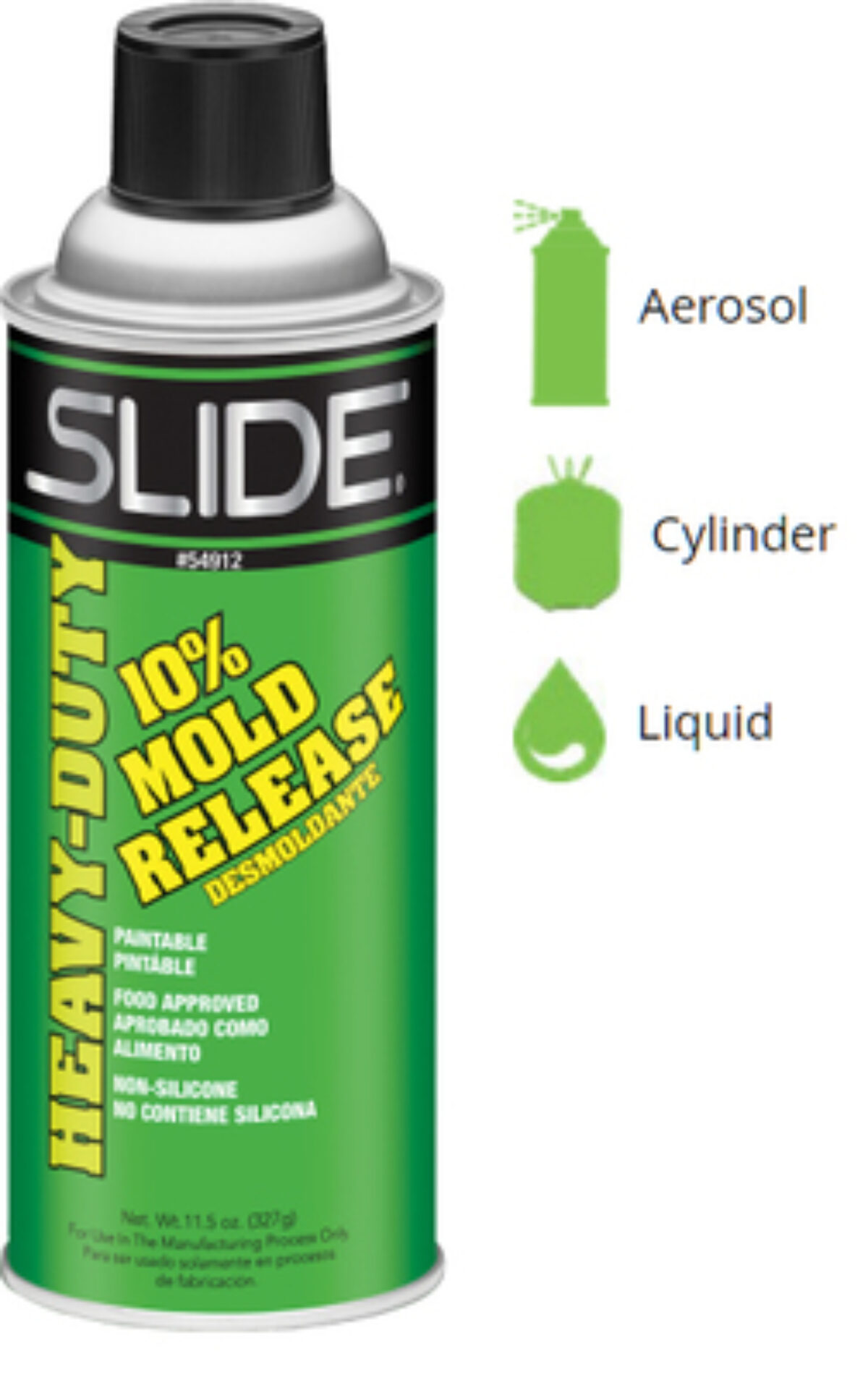 Slide Mold Release Agent, 35 lb Aerosol Cylinder, 40035N